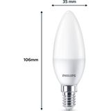 Philips - LED-Kaarslampen - Warmwit - E14-Fitting - Set van 3