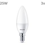 Philips - LED Kaarslampen - Warmwit - E14 - Set van 3