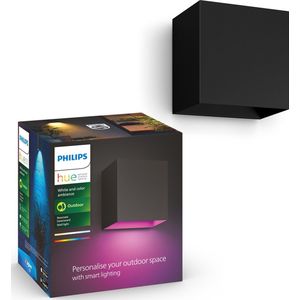 Philips Hue Resonate Down - muurlamp - wit en gekleurd licht - zwart