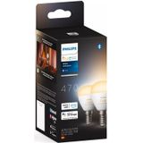 Philips Hue kogellamp - warm- tot koelwit licht - 2-pack - E14