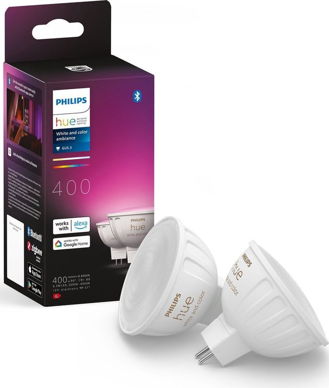 Philips - Hue White and Color Ambiance LED-Spot - MR16-Fitting - 12 Volt - 16 miljoen Kleuren