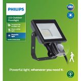 Philips Decoflood Floodlight met sensor 20W | 3000K | IP65 | 1500 lumen | Zwart