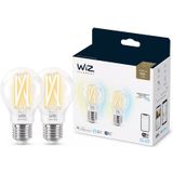 WiZ Filamentlamp Slimme LED Verlichting  - Warm tot Koelwit Licht - E27 - 60W - WiFi - 2 stuks