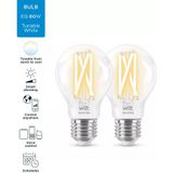 WiZ Filamentlamp Slimme LED Verlichting  - Warm tot Koelwit Licht - E27 - 60W - WiFi - 2 stuks