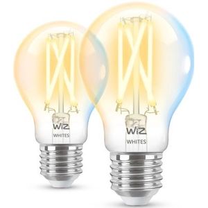 WiZ Filamentlamp Slimme LED Verlichting  - Warm tot Koelwit Licht - E27 - 60W - WiFi - 2 stuks