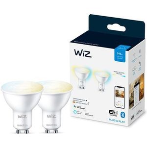 WiZ kaarslamp 2-pack -Slimme LED-lamp - Warm- tot koelwit licht - E14-2 x 40 W - Verbind met Wi-Fi - Gemakkelijk te bedienen