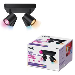 WiZ - Imageo  4 Plafondlamp Square RGB Black