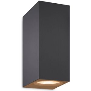 WiZ Up & Down wandlamp zwart - Gekleurd en Wit licht - GU10