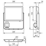 Philips ProjectLine Straler 50W Koel Wit Licht - 4000K - Geïntegreerde Bewegingssensor