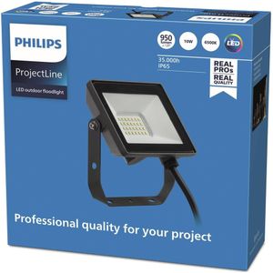 Philips Projectline LED Schijnwerper [10 Watt - 6500K Helder Koel Wit] voor Commerciële Verlichting