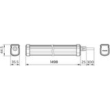 54W 5400lm 4000K 150cm WATERTIGHTILED Glühbirne 911401865884 PHILIPS