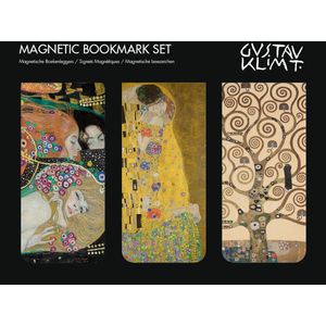Magnetische boekenlegger, set van 3, Klimt: Kus, Boom, Slangen