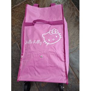 Hello Kitty trolley - Roze-Paars - Soft case - 48x33x13cm