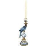 Kandelaar HD Living Bird Blue 13 x 15 x 39,7 cm Kunststof
