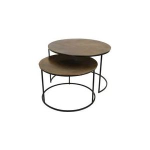HD Living - Bijzettafel - Goud - Aluminium - Set van 2