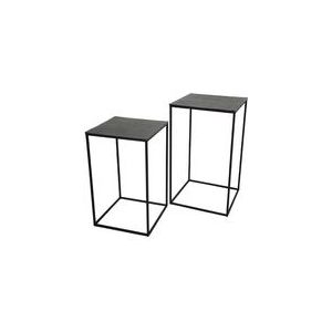 Bijzettafel HD Living Aluminium Black 45 X 45 X 70 cm 