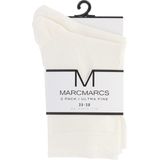 Marcmarcs Sokken Ultra Fine - set van 2 Wit