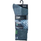 STAPP - Werksokken - Bamboo - Maat 35/38 - Antraciet & Geel