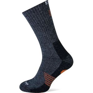 STAPP - Werksokken - Bamboo - Maat 35/38 - Antraciet & Oranje