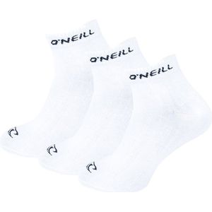 O'Neill - Unisex Quarter Sokken - Wit - 9 Pack - Korte Sportsokken - Enkelhoog