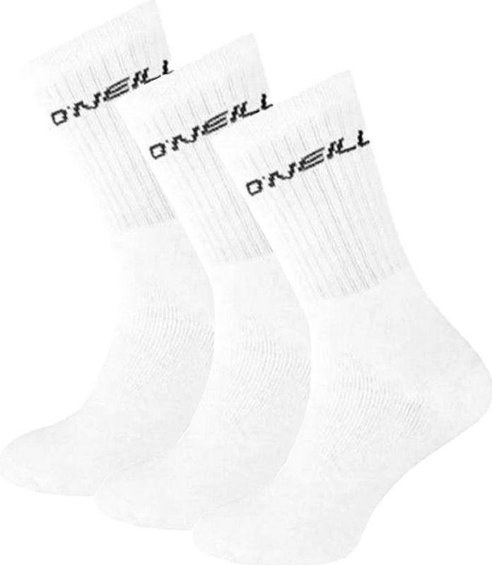 O’Neill Sportsokken Unisex 3-Pack Wit - Maat 35-38