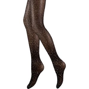 Glitterpanty - Visgraat - Zwart-Zilver - Maat L-XL (40-44)