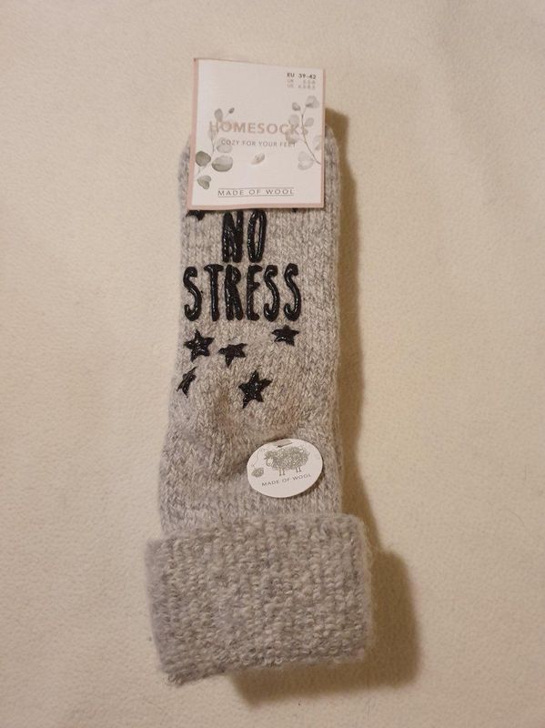 Homesocks - Antislip Sokken - Grijs - Wollen Winter Sokken