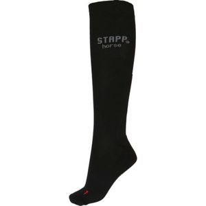 STAPP [horse] Kniekous Compression - Maat 35/38 - Zwart/Grijs