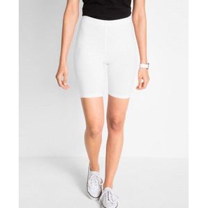 Marianne Short Legging met Comfort Band | Wit