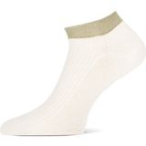 Marcmarcs - Korte Sneaker Sokken - Glitter - Wit - 2 Paar