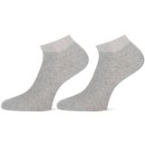 Marcmarcs - Korte Sneaker Sokken - Glitter - Wit - 2 Paar