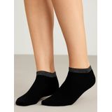 Marcmarcs - Korte Sneaker Sokken - Grijs - 2 Paar - Glitter