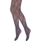 Panty - Ruit Motief - 15 Den - Mokka