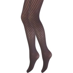 Fashion - Panty - Mokka - Wafelmotief - 40 Den