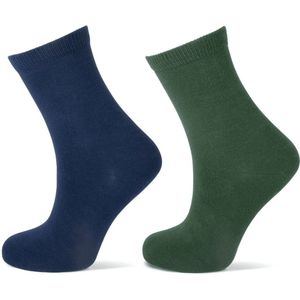 Yellow Moon - Kindersokken - Zwart - Katoen - Verpakt per 2 paar