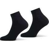 Basset - Quarter Bamboe Sokken - Zwart - 2-Pack