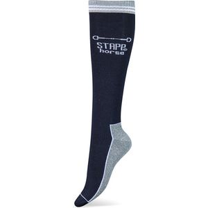 STAPP [horse] Kniekous Horse Bit - Paardrijsokken - Maat 35/38 - Marine