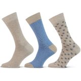 TECKEL - Huissokken - Katoen - Zwart - 3 Paar