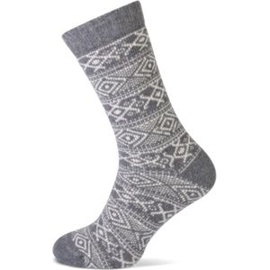 Huissokken - Grijs - 40% Wol 40% Acryl 10% Polyester 8% Anders 2% Elastan