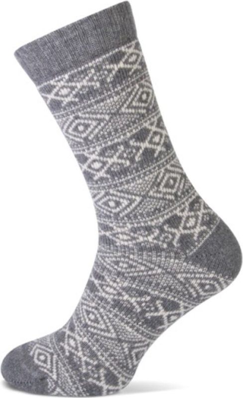 Huissokken - Grijs - 40% Wol 40% Acryl 10% Polyester 8% Anders 2% Elastan