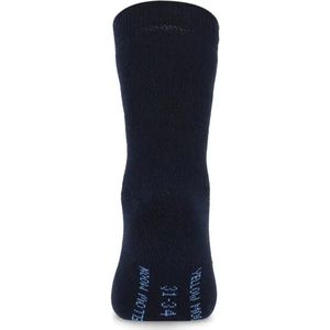 Yellow Moon - Kindersokken - Zwart - 2-pack - Badstoffen