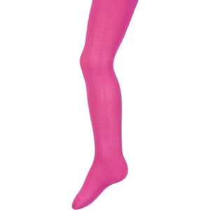 Effen katoenen kindermaillot, kleur fuchsia (donker roze),