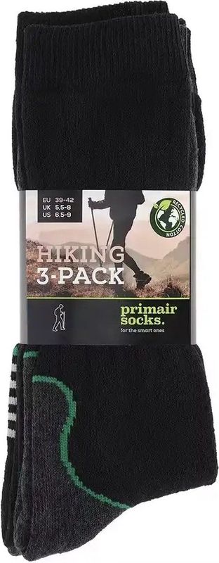 Primair - Hike Full Terry Eco - Wandelsokken - 3-Pack - Multicolor - Gerecycled Katoen