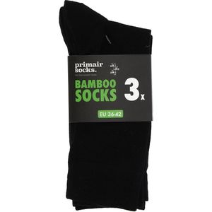 Primair - Bamboe Heren Sokken - Blauw - 3-paar - Comfortabel en Ademend