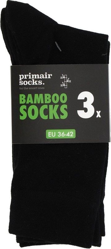 Primair - Bamboe Heren Sokken - Blauw - 3-paar - Comfortabel en Ademend
