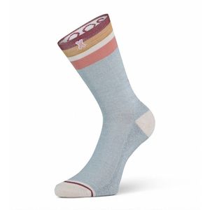 XPOOOS damessokken essential graphic print Light grey