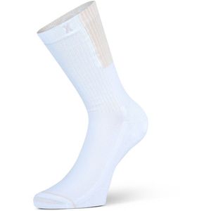XPOOOS dames bamboe sokken essential graphics rib wit