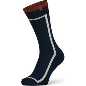 XPOOOS bamboe sokken essential graphics print blauw II heren