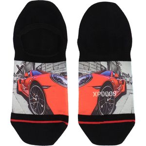 XPOOOS - Heren Footies - Sportauto Print - Comfortabele Pasvorm - Hoogwaardige Materialen