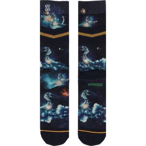 XPOOOS sokken met bamboo spaceboarding print – 39-42